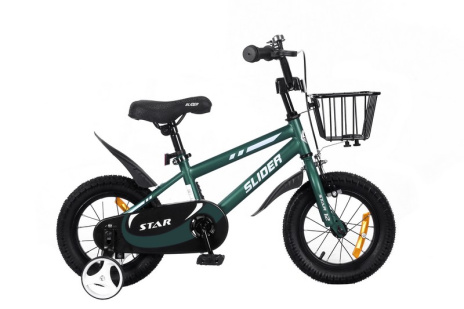 Велосипед двухколесный  "Slider Star 12" с дополнительными колесами