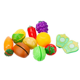 Набор "Продукты Girl's club" тележка (25*21*15,5 см), продукты на липучках, доска для резки