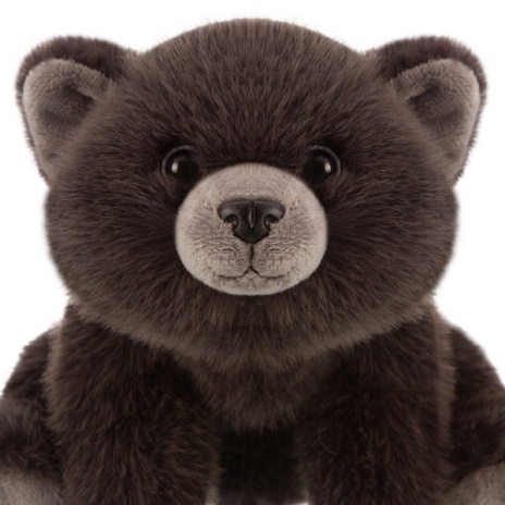 Мишка темно-серый, 25 см