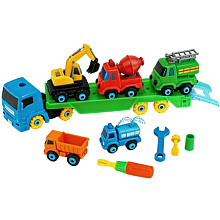 Маленький конструктор с машинками