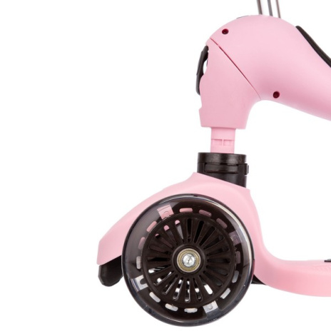 Самокат трансформер трехколесный с ручкой управления