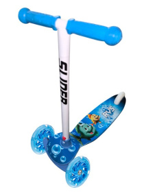 Самокат трехколесный Slider, колеса светящиеся