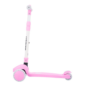 Самокат трехколесный Slider, светящиеся колёса и платформа, руль складной