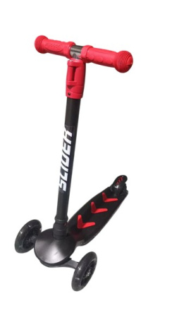 Самокат трехколесный Slider, колеса со светом