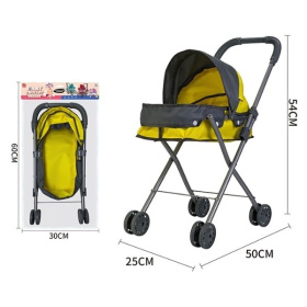 Коляска-люлька для кукол, металлическая, размер: 25*50*54 см Коляска-люлька для кукол, металлическая, размер: 25*50*54 см