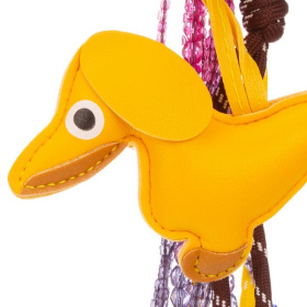 Собака такса с подвесами, ассортимент цветов, 9 см