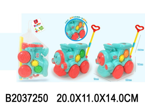 Каталка на палочке "Паровозик", в ассортименте