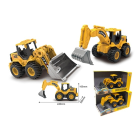 Машинка "Строительная спецтехника" металлическая, в ассортименте