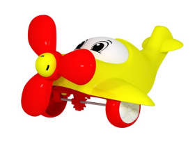 Игрушка-покатушка «Самолет» цвета микс в сетке