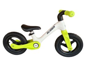 Беговел Slider, надувные колеса 12 дюймов, цвет: зеленый