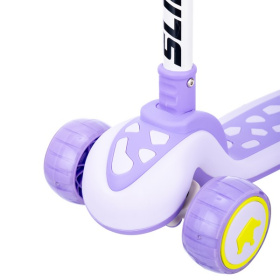 Самокат трехколесный Slider, колеса светящиеся, руль складной