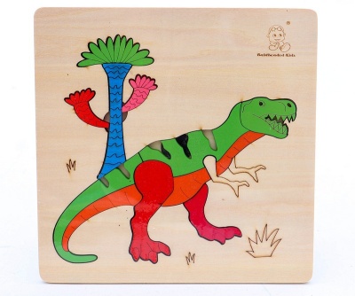 Пазл-рамка деревянная "Динозавр"