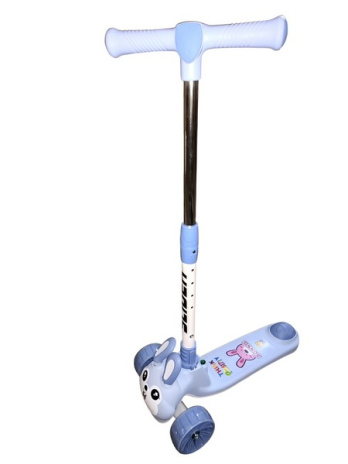 Самокат трехколесный Slider, колеса светящиеся, руль складной