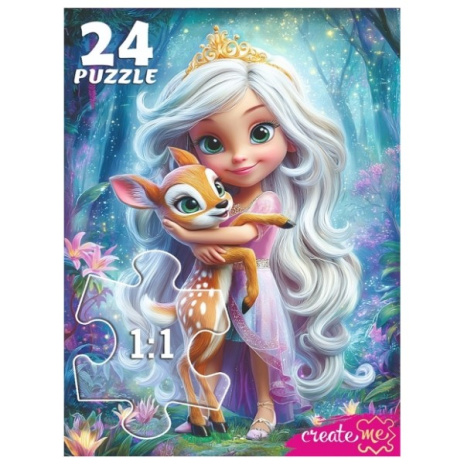Макси-пазлы  24 элемента. ПРИНЦЕССА И ОЛЕНЕНОК