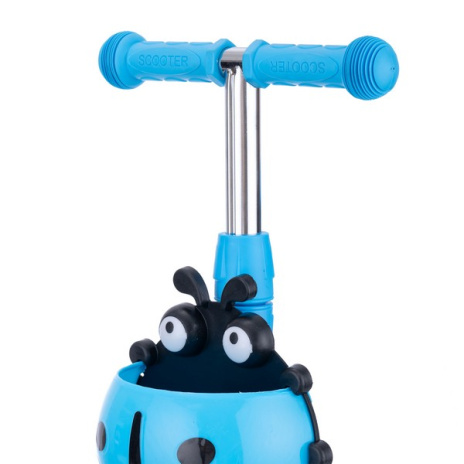 Самокат трехколесный Slider с ручкой управления, колеса светящиеся