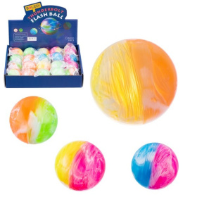 Мяч-попрыгун, диаметр 50 мм, 5 видов, со светом