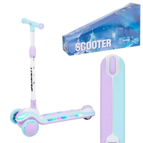 Самокат трехколесный Slider, колеса светящиеся, руль складной