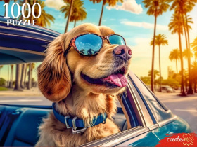 ПАЗЛЫ 1000 элементов. ЩЕНОК В ОЧКАХ