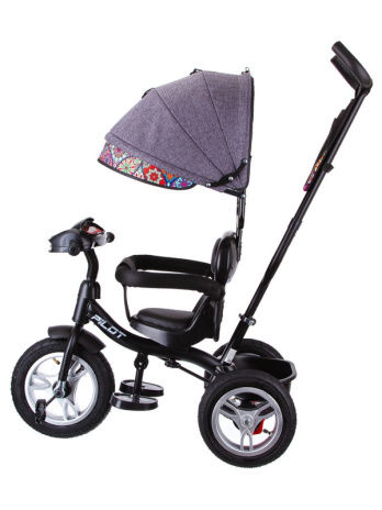 Велосипед трехколесный Pilot с ручкой управления