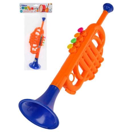 Труба-1"Веселый оркестр" 35см (цвет микс,в пакете)