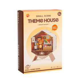 Набор «Кондитерская» медвежонок, посуда, продукты, мебель, свет, размер: 17*6,7*25 см