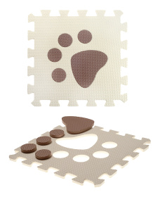 Коврик-пазл мягкий EVA "Лапка""Elefantino" 9 элементов