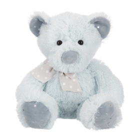 Мишка светло-мятный с бантиком, 19 см Мишка светло-мятный с бантиком, 19 см