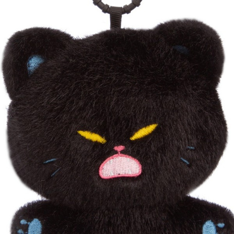 Котик черный, 12 см