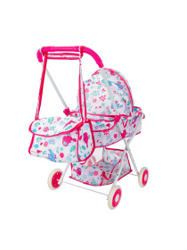 Коляска для кукол 36 см Girl's Club (металл.)