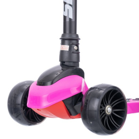 Самокат трехколесный Slider, колеса светящиеся, руль складной