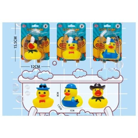 Игрушка для купания ПВХ "Уточка" 3 вида в ассортименте