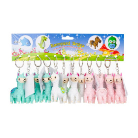 Брелок "Лама" (12 шт в наборе) со светом и звуком