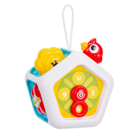 Центр игровой развивающий Elefantino 6в1, подвижные детали, часы-трещотка
