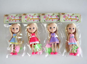 Кукла "Катенька в двухцветном платье"