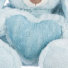 Заяц нежно-голубой с сердцем, 25 см