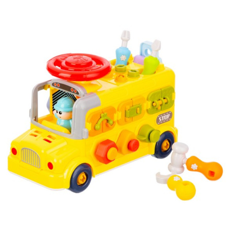 Набор развивающий Elefantino "Юный механик", в комплекте: гаечный ключ, отвертка, съемный двигатель