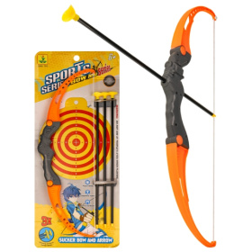 Лук (62х26х4 см) (стрелы на присосках 3шт., в блист.)