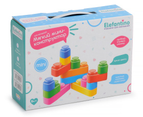 Мягкий конструктор "Elefantino" мини, 15 деталей