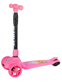 Самокат трехколесный со светящимися колесами Самокат трехколесный со светящимися колесами