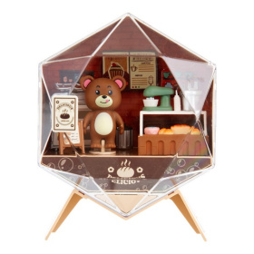 Набор «Кондитерская» медвежонок, посуда, продукты, мебель, свет, размер: 17*6,7*25 см