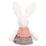 Зайка в розовой жилетке и юбке, 20 см