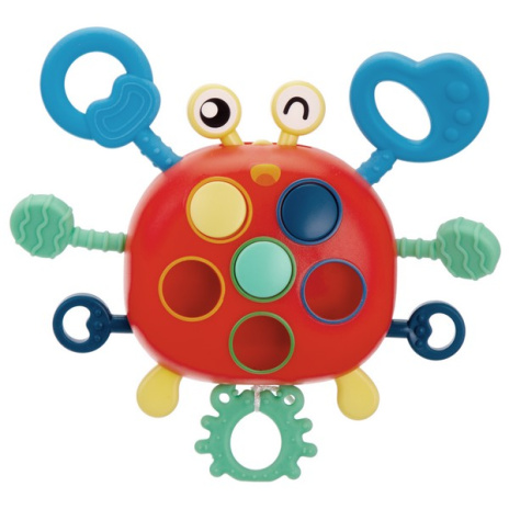 Игрушка развивающая Крабик "Elefantino" яркие цвета, подвижные элементы Игрушка развивающая Крабик "Elefantino" яркие цвета, подвижные элементы