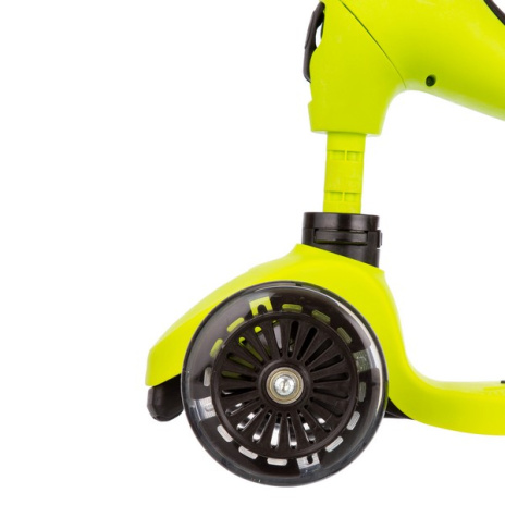 Самокат трансформер трехколесный с ручкой управления