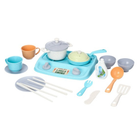 Набор "Повар", посуда, плита