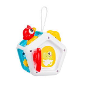 Центр игровой развивающий Elefantino 6в1, подвижные детали, часы-трещотка