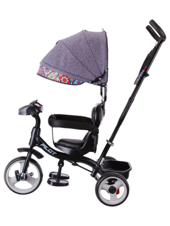 Велосипед трехколесный Pilot с ручкой управления