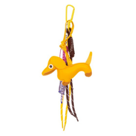 Собака такса с подвесами, ассортимент цветов, 9 см