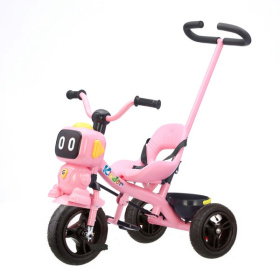 Велосипед 3-х колесный с ручкой управления, надувные колеса 8 и 10 дюймов