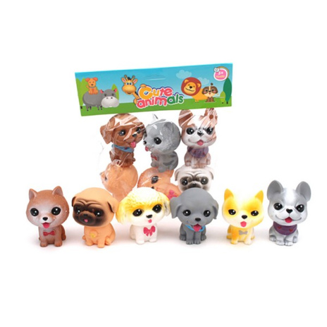 Игрушки для купания ПВХ "Собачки" 6 шт