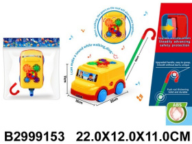 Каталка на палочке "Машинка", звуковые эффекты, шестерёнки